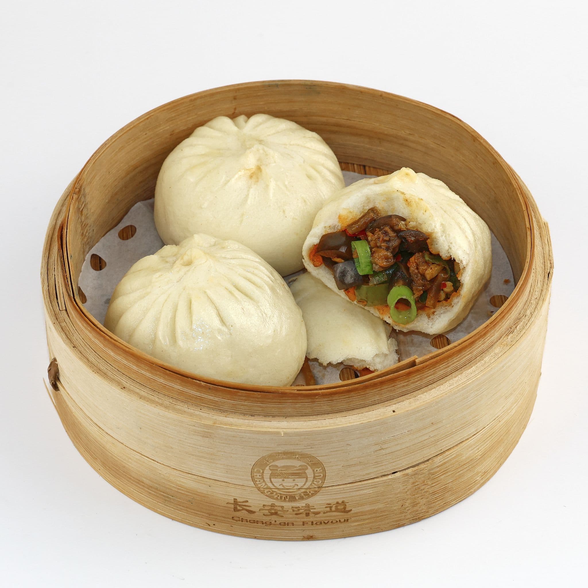 Green Chili & Eggplant Buns